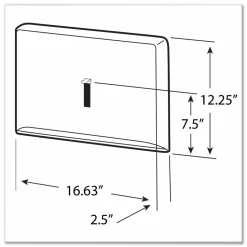 Scott Personal Seat Cover Dispenser, 16.6 x 2.5 x 12.3, Stainless Steel