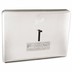 Scott Personal Seat Cover Dispenser, 16.6 x 2.5 x 12.3, Stainless Steel