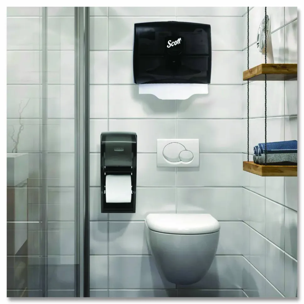 Scott Personal Seat Cover Dispenser, 17.5 x 2.25 x 13.25, Black