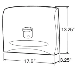 Scott Personal Seat Cover Dispenser, 17.5 x 2.25 x 13.25, Black