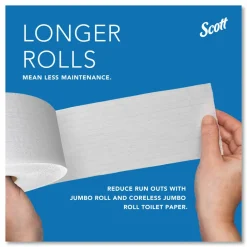 Scott Pro Coreless Jumbo Roll Tissue Dispenser, EZ Load, 14.38 x 6 x 9.75, Stainless Steel