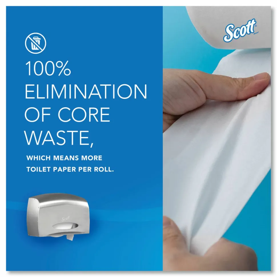 Scott Pro Coreless Jumbo Roll Tissue Dispenser, EZ Load, 14.38 x 6 x 9.75, Stainless Steel
