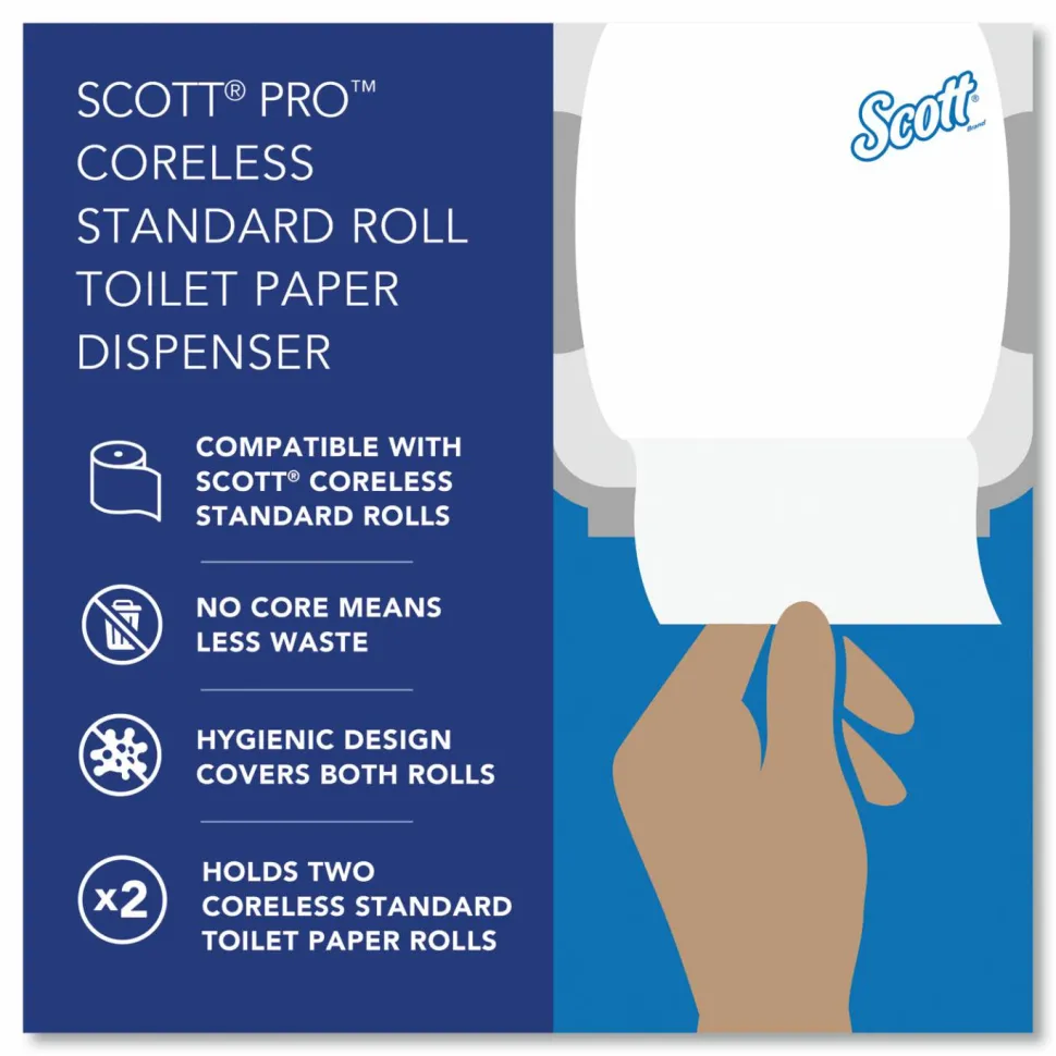 Scott Pro Coreless SRB Tissue Dispenser, 10.13 x 6.4 x 7, Stainless Steel