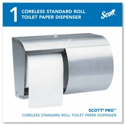 Scott Pro Coreless SRB Tissue Dispenser, 10.13 x 6.4 x 7, Stainless Steel