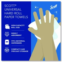 Scott Professional 1-Ply Paper Towels, 950' Per Roll, 70% Recycled, Pack Of 6 Rolls