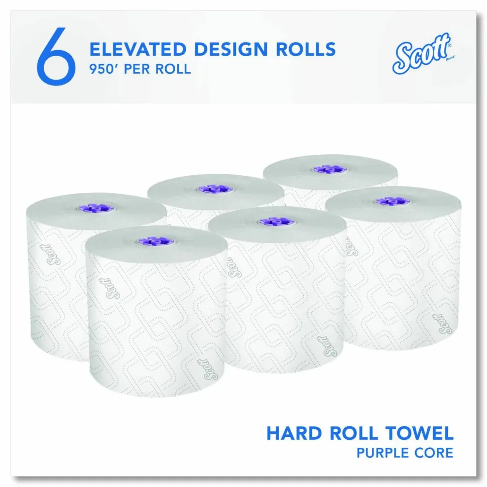 Scott Professional 1-Ply Paper Towels, 950' Per Roll, 70% Recycled, Pack Of 6 Rolls