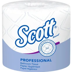 Scott Professional Standard Roll 2-Ply Toilet Paper, 25% Recycled, 550 Sheets Per Roll, Pack Of 80 Rolls