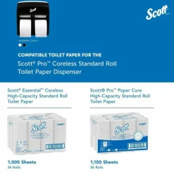 Scott Pro High Capacity SRB Toilet Paper Dispenser - Roll Dispenser - 4x Roll - 12.8