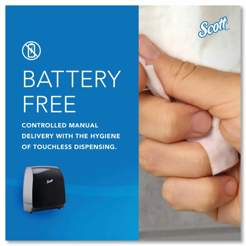 Scott Pro Mod Manual Hard Roll Towel Dispenser, 12.66 x 9.18 x 16.44, Smoke