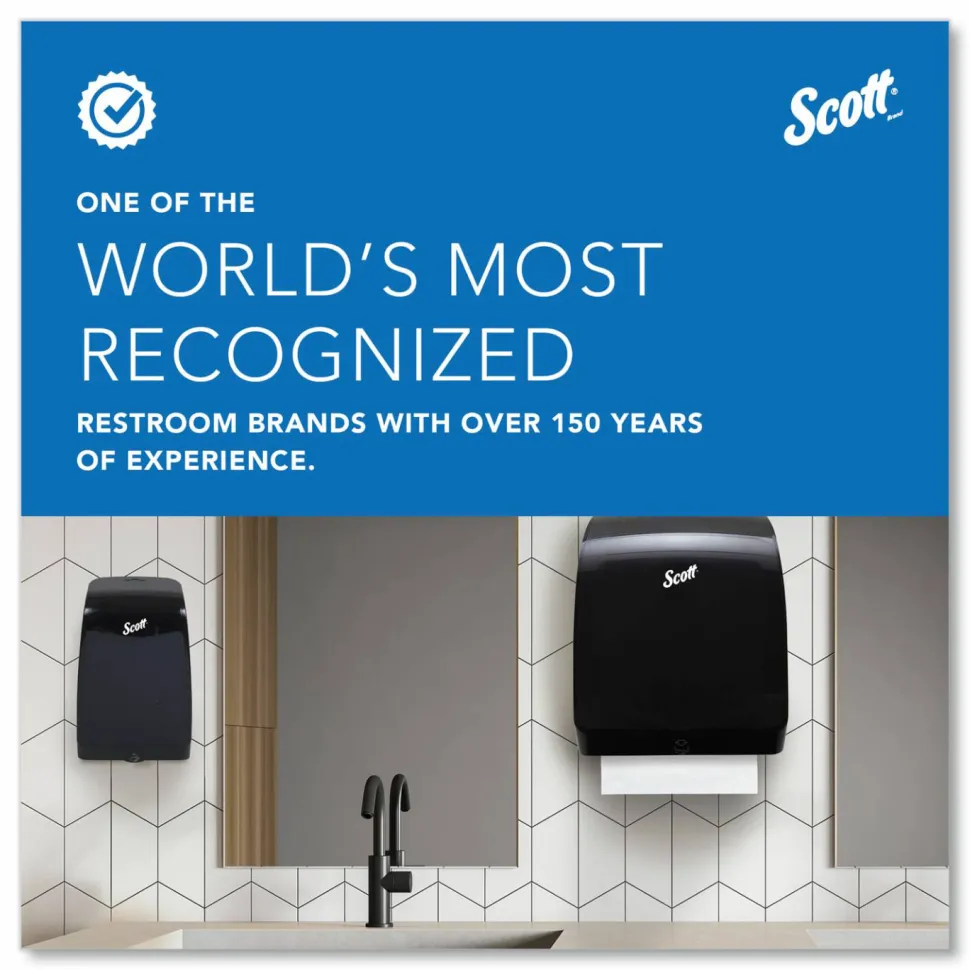Scott Pro Mod Manual Hard Roll Towel Dispenser, 12.66 x 9.18 x 16.44, Smoke