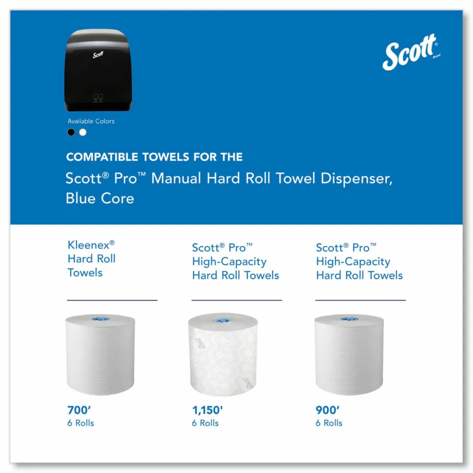Scott Pro Mod Manual Hard Roll Towel Dispenser, 12.66 x 9.18 x 16.44, Smoke