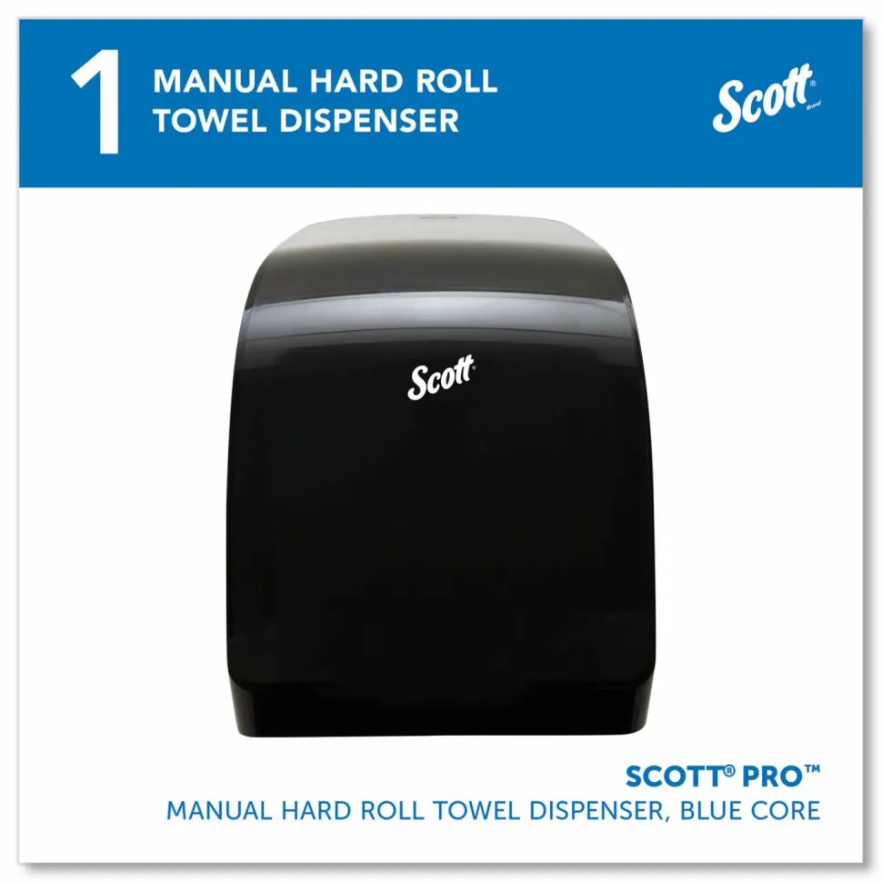 Scott Pro Mod Manual Hard Roll Towel Dispenser, 12.66 x 9.18 x 16.44, Smoke
