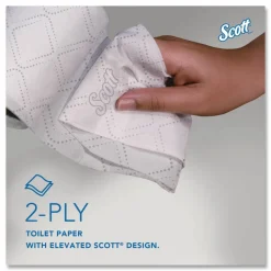 Scott Pro Small-Core High-Capacity 2-Ply Toilet Paper, 1100' Per Roll, Pack Of 36 Rolls