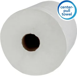 Scott Roll Control 1-Ply Center-Pull Paper Towels, 60% Recycled, 700 Sheets Per Roll, Pack Of 6 Rolls