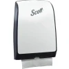 Scott Slimfold Folded Towel Dispenser (34830), White, Compact, One-At-A-Time Manual Dispensing, 9.8" x 2.8" x 13.67" (Qty 1)