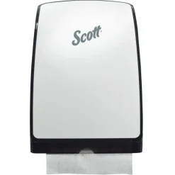 Scott Slimfold Folded Towel Dispenser (34830), White, Compact, One-At-A-Time Manual Dispensing, 9.8