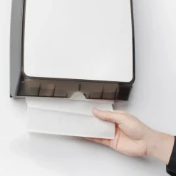 Scott Slimfold Folded Towel Dispenser (34830), White, Compact, One-At-A-Time Manual Dispensing, 9.8
