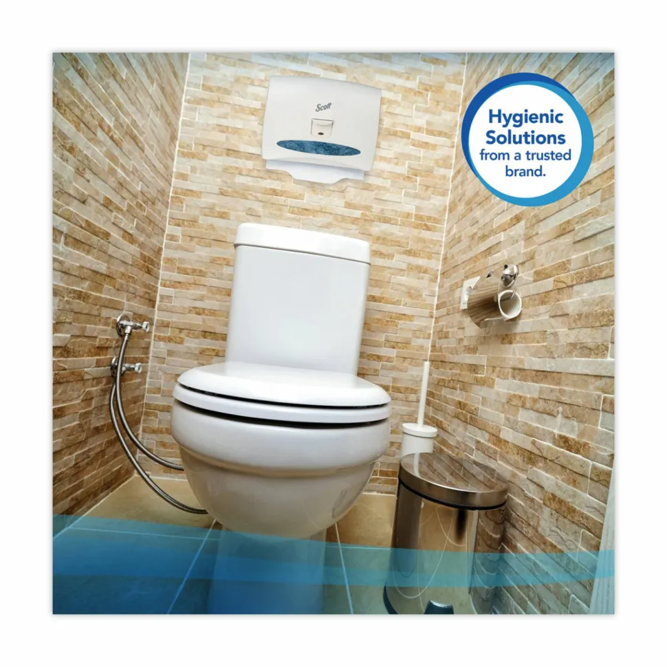 Scott Toilet Seat Covers, 15" x 17", White, Total Qty 3,000