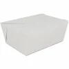 SCT ChampPak Retro Carryout Boxes, #4, 7.75 x 5.5 x 3.5, White, Paper, 160/Carton