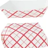 SCT Paper Food Baskets, 3 lb Capacity, 7.2 x 4.95 x 1.94, Red/White, Paper, 500/Carton