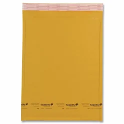 Sealed Air Jiffylite Bubble Cushioned Mailers - Padded - #5 - 10 1/2" Width x 16" Length - Peel & Seal - Gold - Kraft - 80 / Carton