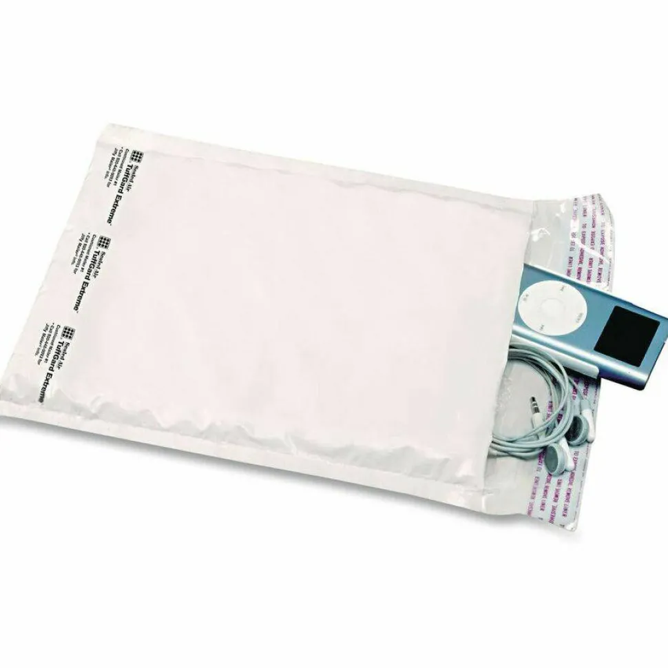 Sealed Air Jiffylite Self-Seal Bubble Mailer, #2, Barrier Bubble Air Cell Cushion, Self-Adhesive Closure, 8.5 x 12, White, 100/Carton