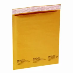 Sealed Air Jiffylite Self-Seal Bubble Mailer, #00, Barrier Bubble Air Cell Cushion, Self-Adhesive Closure, 5 x 10, Brown Kraft, 250/CT