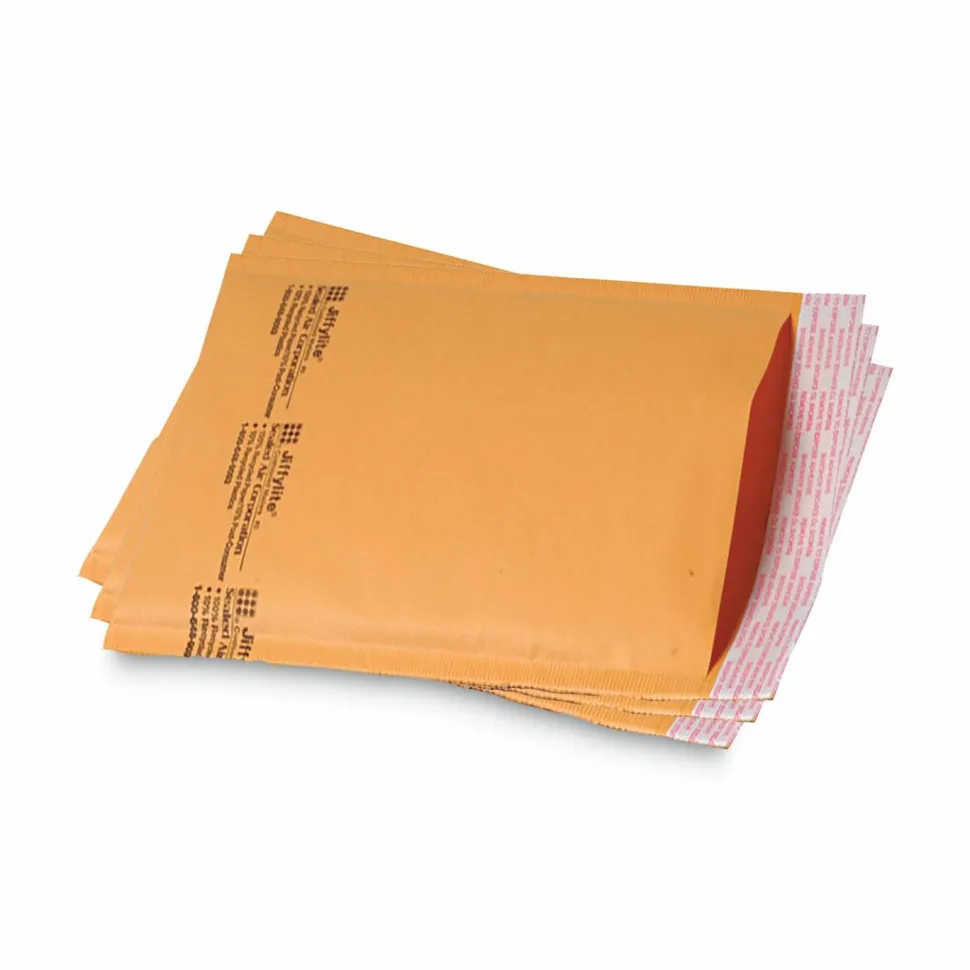 Sealed Air Jiffy Self-Seal Padded Mailers, Size 4, 9 1/2" x 14 1/2", Satin Gold, Pack Of 100