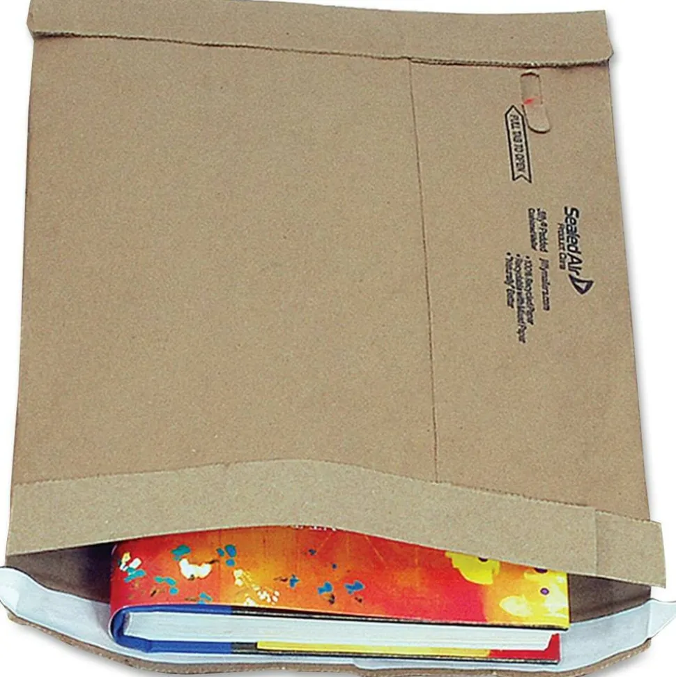 Sealed Air Jiffy Self-Seal Padded Mailers, Size 7, 14 1/4" x 20", Satin Gold, Pack Of 50
