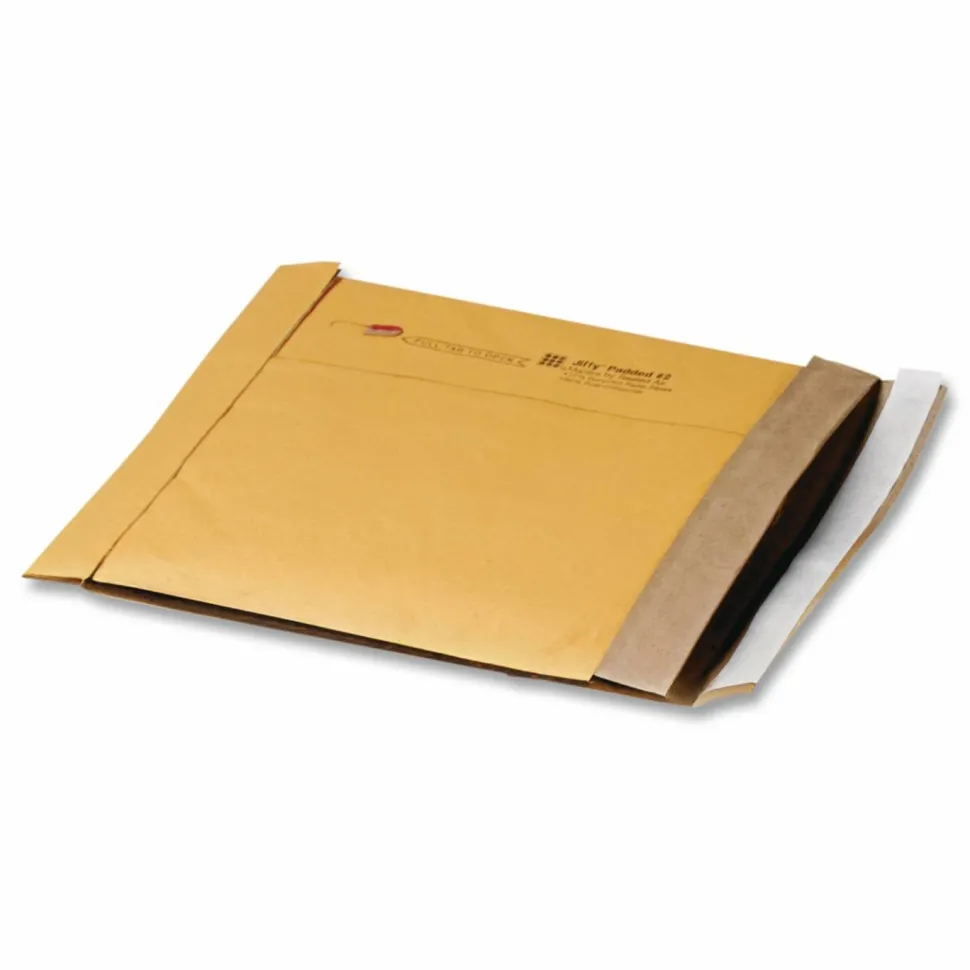 Sealed Air Jiffy Self-Seal Padded Mailers, Size 7, 14 1/4" x 20", Satin Gold, Pack Of 50