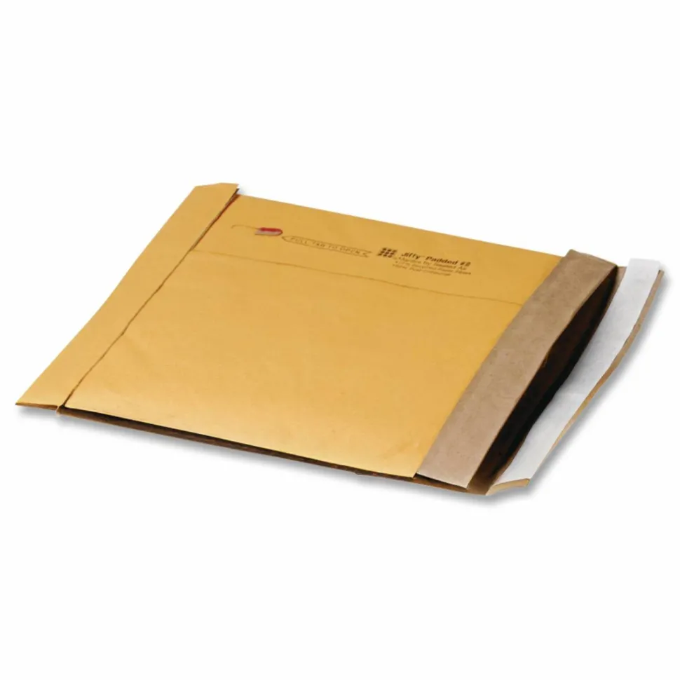 Sealed Air Jiffy Self-Seal Padded Mailers, Size 6, 12 1/2" x 19", Satin Gold, Pack Of 50