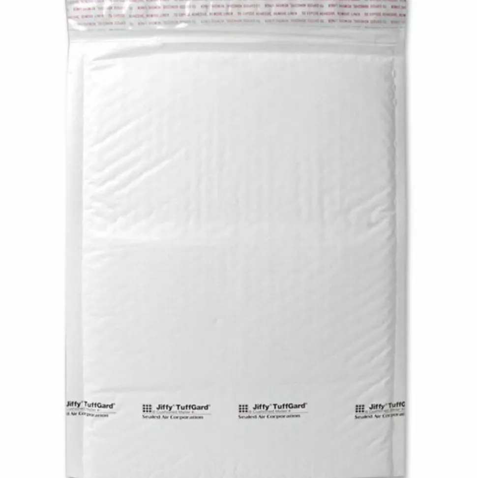 Sealed Air Jiffy TuffGard Bubble Cushioned Mailers, #7, 14 1/4" x 20", White, Box Of 25