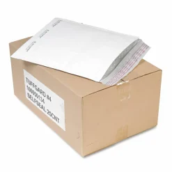 Sealed Air Jiffy TuffGard Self-Seal Cushioned Mailer,#4, Barrier Bubble Air Cell Cushion, Self-Adhesive Closure, 9.5 x 14.5, White,25/CT