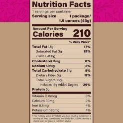 Second Nature Wholesome Medley Trail Mix, 1.5 oz Bag, 16 Bags/Carton