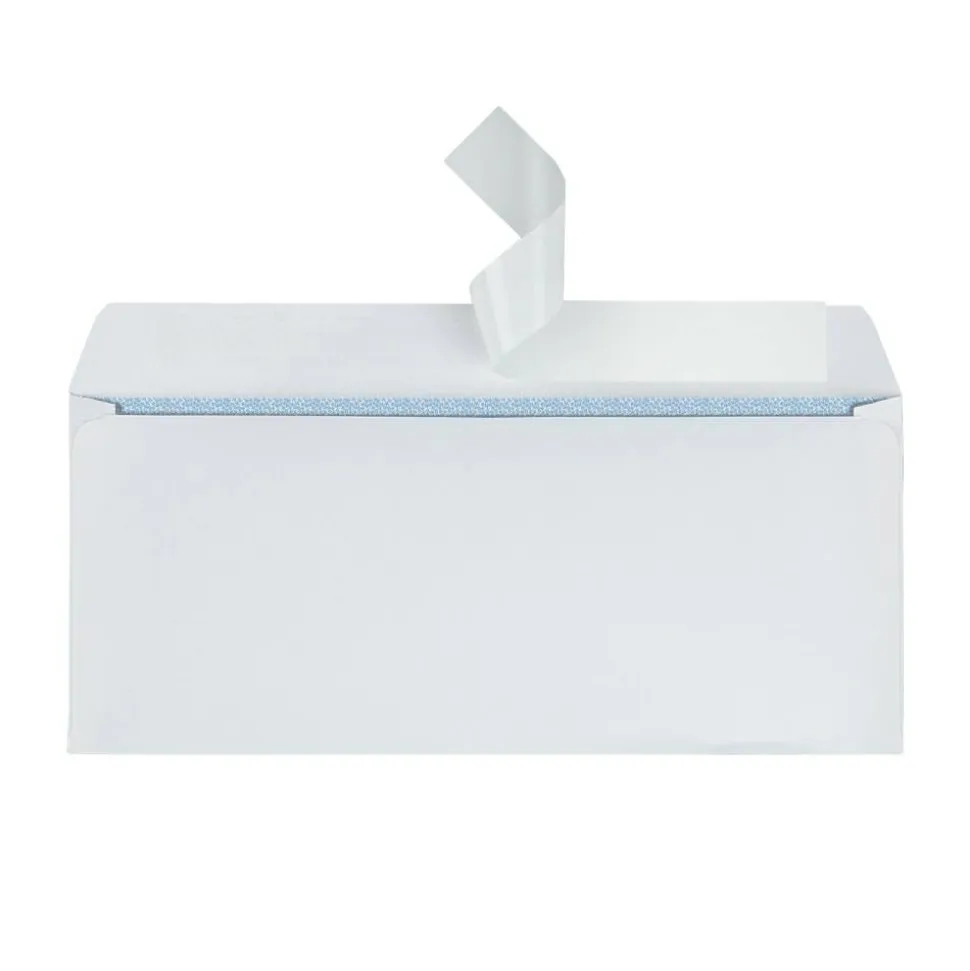 #10 Security Envelopes, 4-1/8" x 9-1/2", Clean Seal, White, Box Of 500