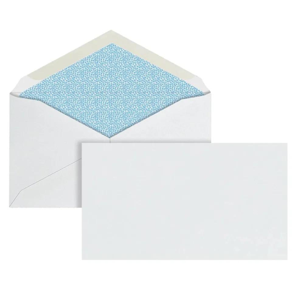 #6 3/4 Security Envelopes, 3-5/8" x 6-1/2", Gummed Seal, White, Box Of 500