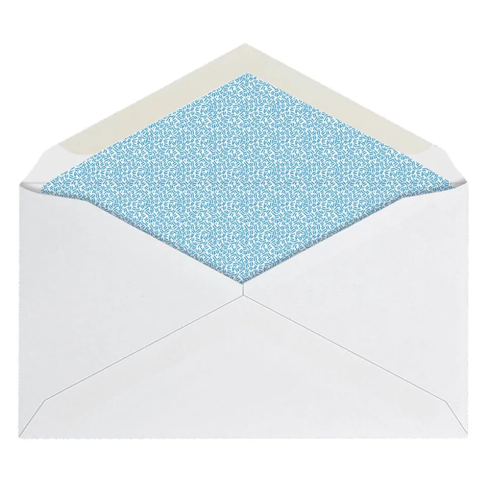 #6 3/4 Security Envelopes, 3-5/8" x 6-1/2", Gummed Seal, White, Box Of 500