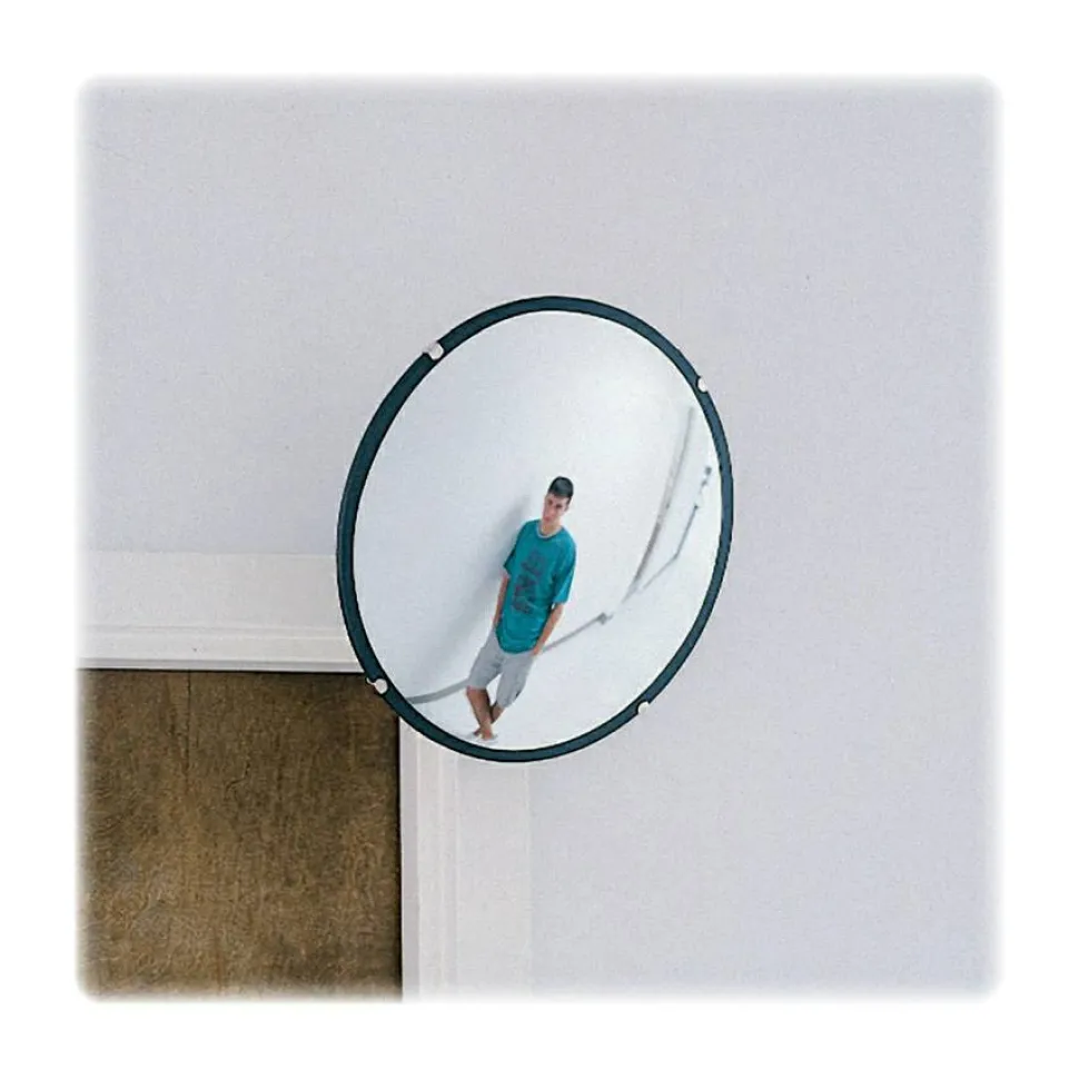 See-All Round Glass Convex Mirror, 18"