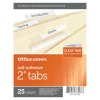 Self-Adhesive Tabs With Printable Inserts, 2", Clear, Pack Of 25