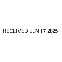 Self-Inking 12-in-1 Micro Message Stamp Dater, 1-1/16” x 5/32 Impression, Black Ink
