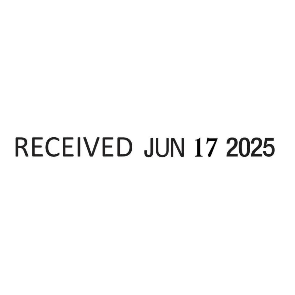 Self-Inking 12-in-1 Micro Message Stamp Dater, 1-1/16” x 5/32 Impression, Black Ink