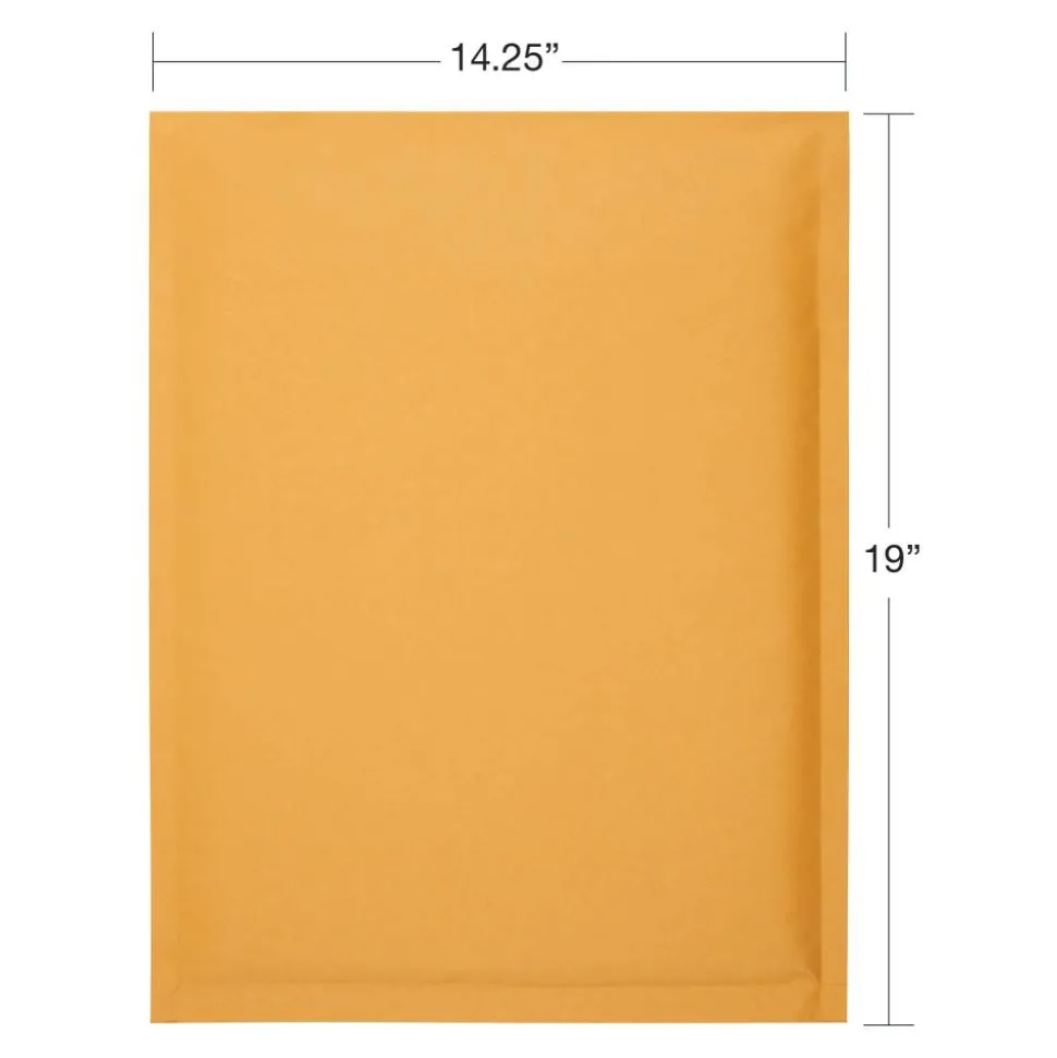 Self-Sealing Bubble Mailers, Size 7, 14 1/4" x 19", Pack Of 12