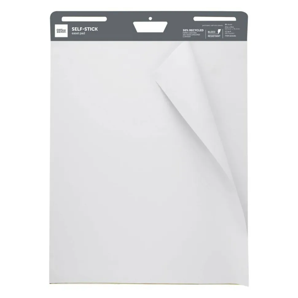 Self-Stick Easel Pad, 25" x 30", 30 Sheets, 30% Recycled, White, 21509