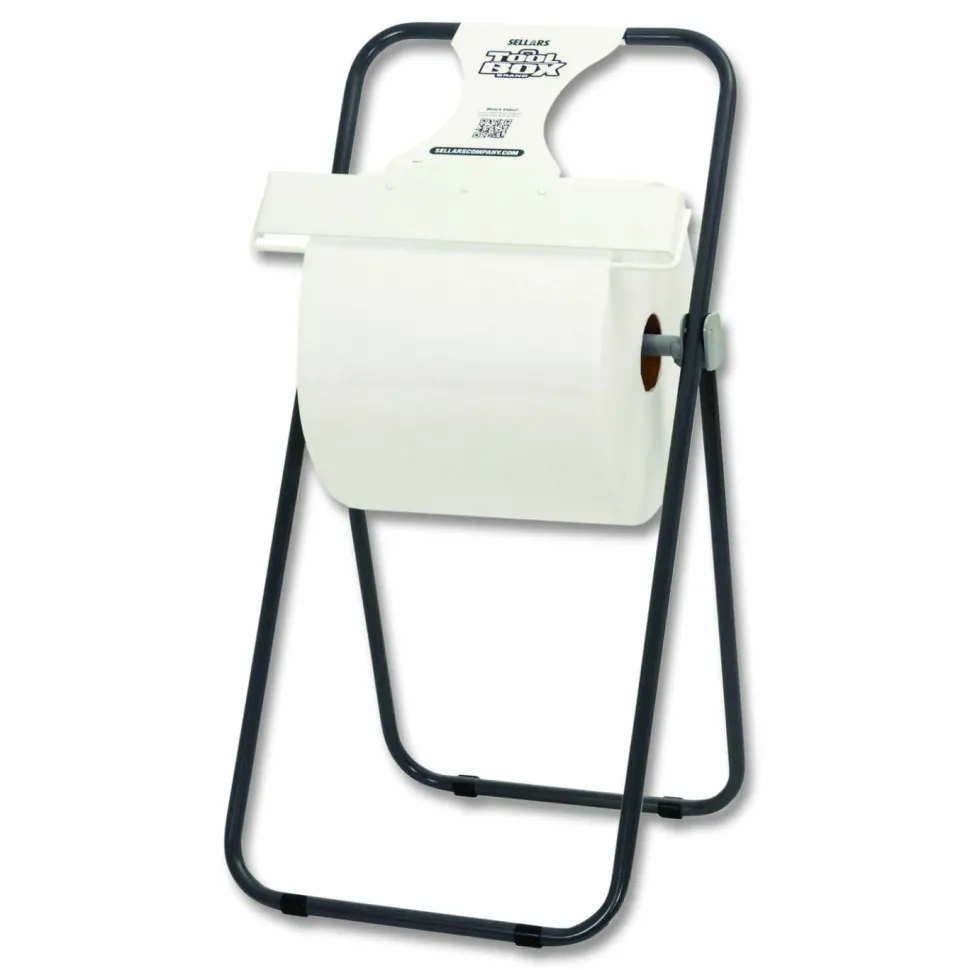 Sellars TOOLBOX WaterWeave T600 Wipers, 1-Ply, 11.8 x 12.8, White, 1,100 Sheets/Roll
