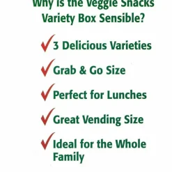 Sensible Portions Veggie Straws, Cheddar Cheese/Sea Salt/Zesty Ranch, 1 oz Bag, 30 Bags/Carton