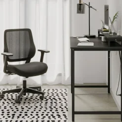 Sensi Mesh/Fabric Low-Back Task Office Chair, Black, BIFMA Compliant