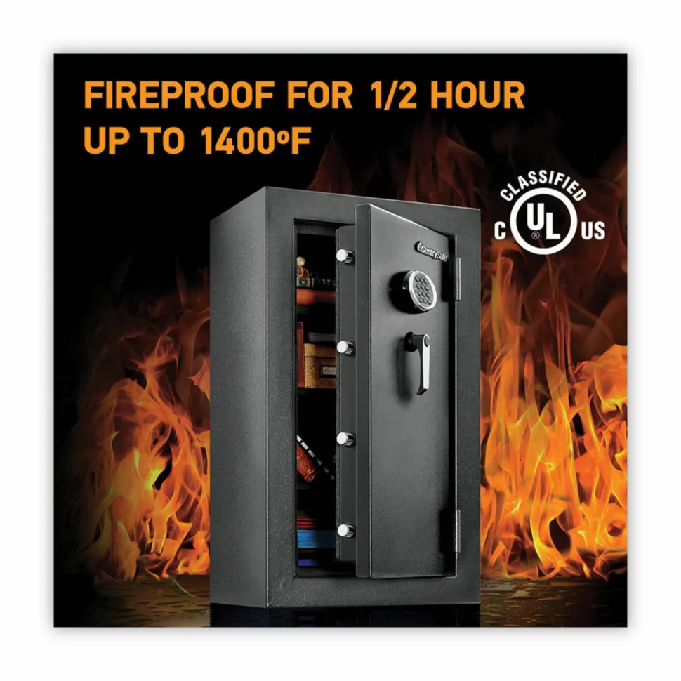 Sentry Safe EF4738E Safe, 4.71 cu ft, 21.7w x 19d x 37.7h, Black