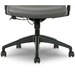 Serta SitTrue Ridgefield Ergonomic Mesh/Vegan Leather High-Back Task Office Chair, Gray/Black