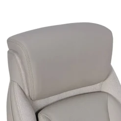 Serta SmartLayers Everett Big & Tall Ergonomic Vegan Leather High-Back Executive Office Chair, Taupe/Dark Gray, BIFMA Compliant
