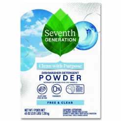 Seventh Generation Automatic Dishwasher Powder, Free and Clear/Unscented, 45 oz Box